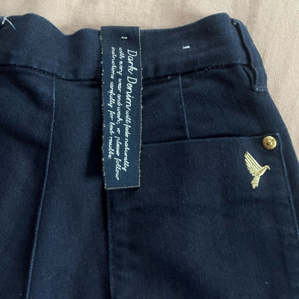 NWT Anthropologie dark flare jeans